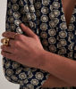 Picture of NASSIMA SHORT NAVY BLUE AND WHITE EMBROIDERED DRESS